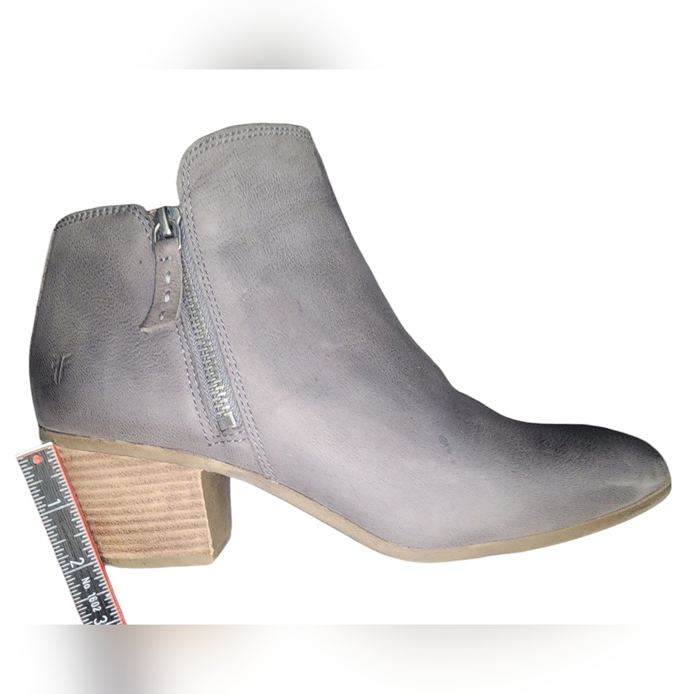 Frye Ankle Boots Judith Double Zip, Gray, Womens 9M​ - Picture 8 of 9